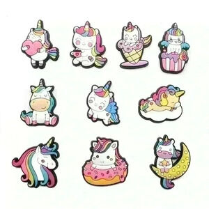 Bundle 10 unicorn charms crocs shoes